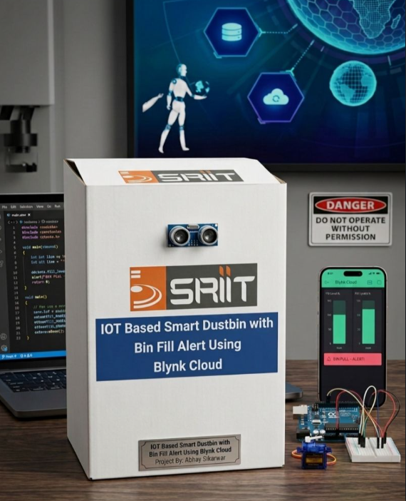   Smart Dustbin that opens without a single touch!